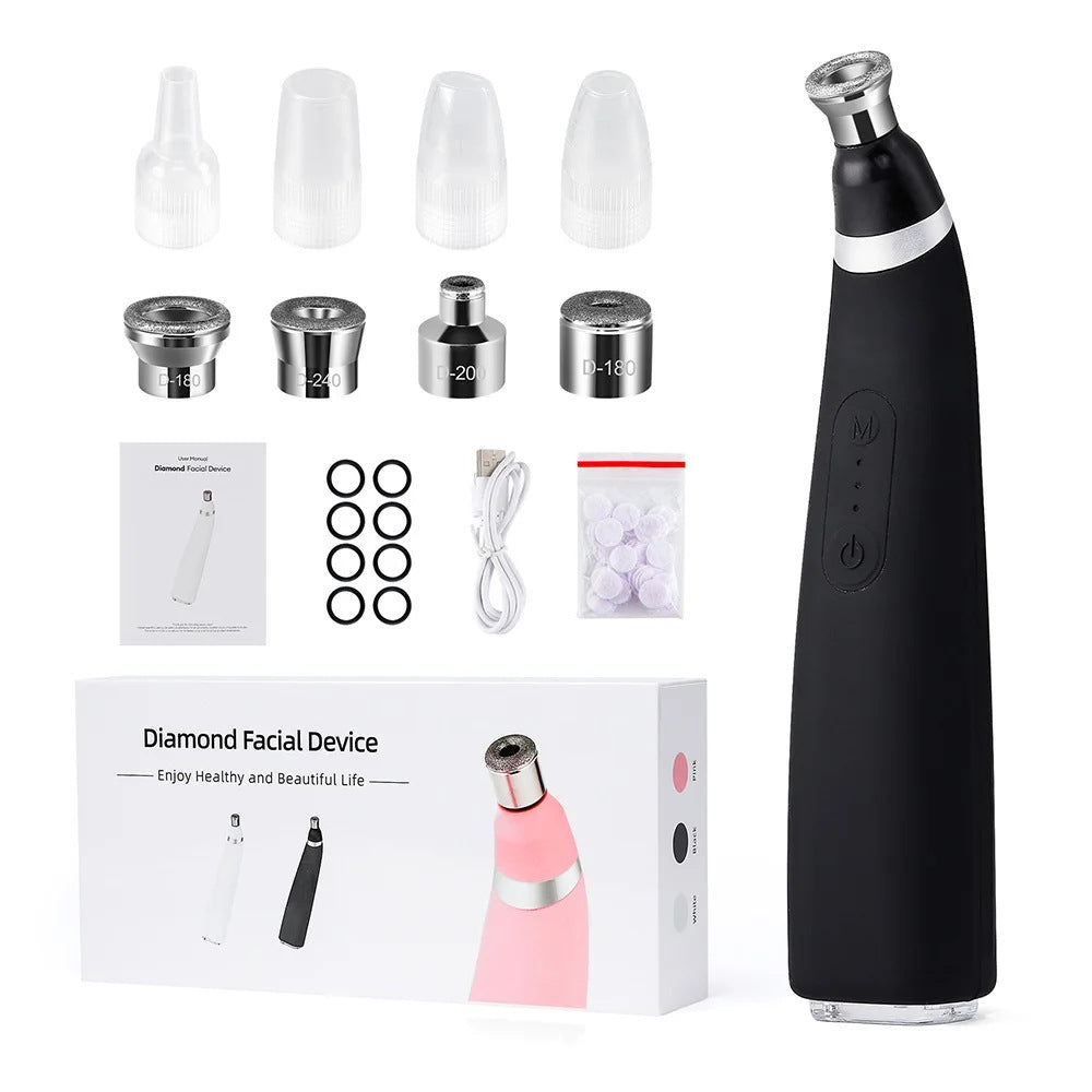 Diamond micro carving pore cleaner removes dead skin with high suction microcrystalline skin rejuvenation beauty device