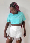 Crop Top SAMBA Mint/White-3
