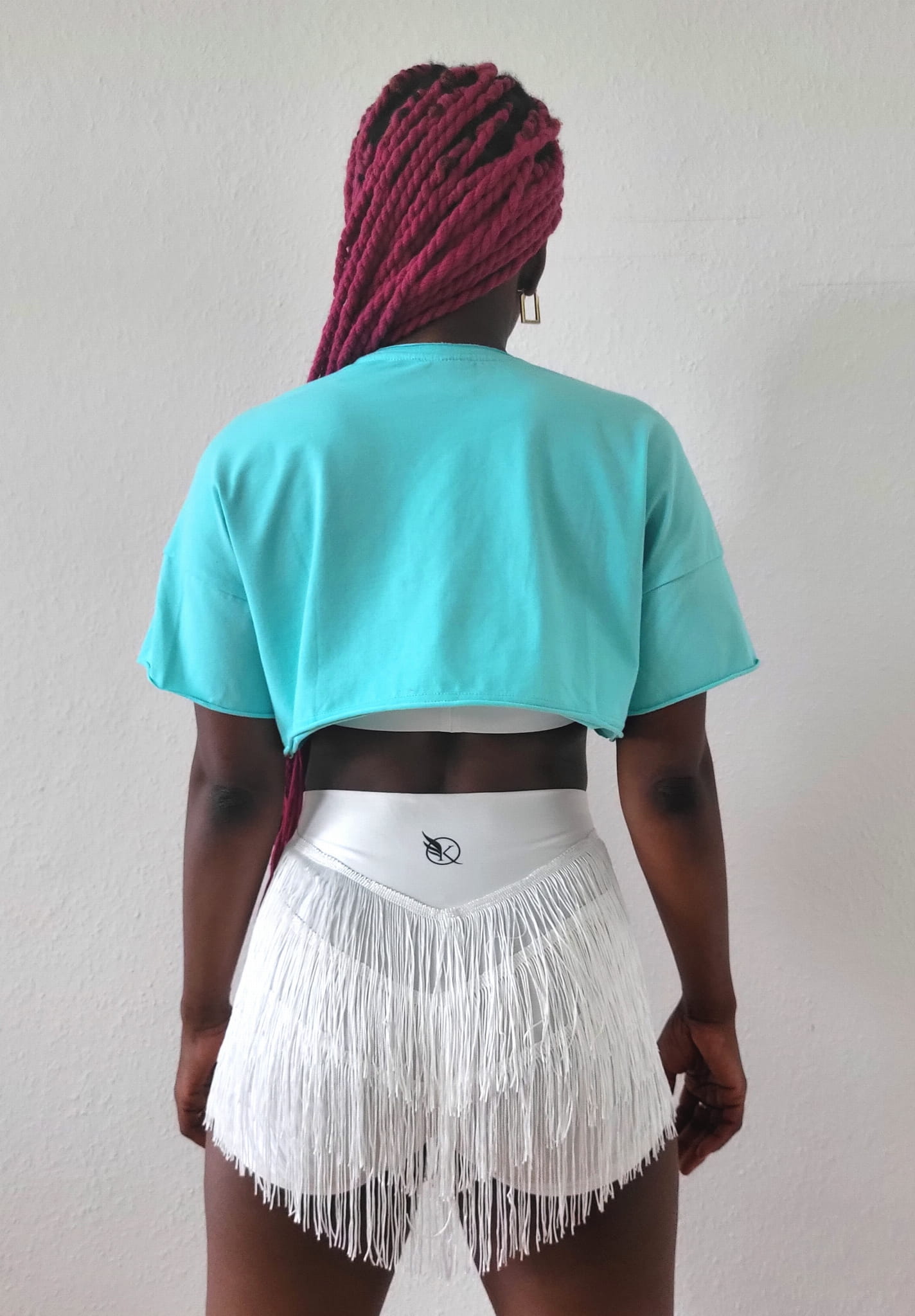 Crop Top SAMBA Mint/White-1