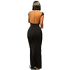 Backless Dress Fitted Fashion Women's Short Sleeve Round Neck Trendy Bodycon