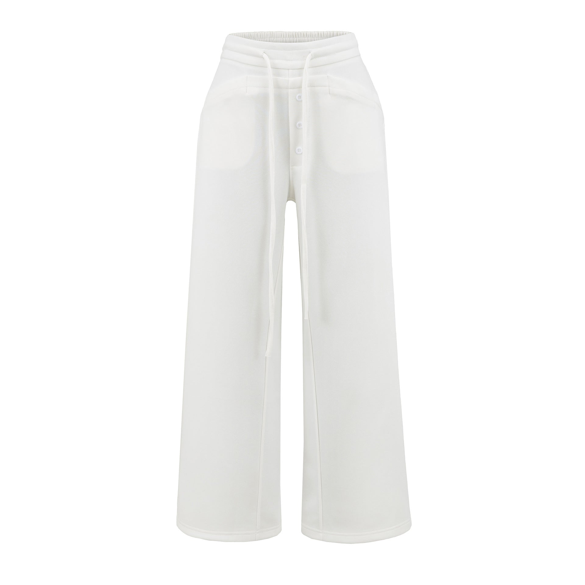 Straight tube loose fitting sweatpants for women