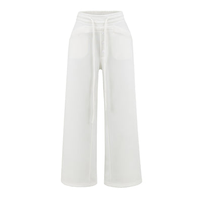 Straight tube loose fitting sweatpants for women