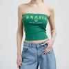 Fitted Style Printed Women's Fashion Spicy Girl Casual Personality Tank Top Letter Tube Top