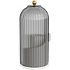 Cosmetics storage box Desktop rotatable split storage cylinder Transparent belt cover Dust proof makeup box