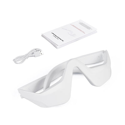 Microcurrent Massaging Eye Beauty Device with EMS and Red Light for Eye Massage and Dark Circle Reduction