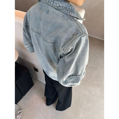 Denim Jacket Men Clean Fit High-End Unique Outerwear