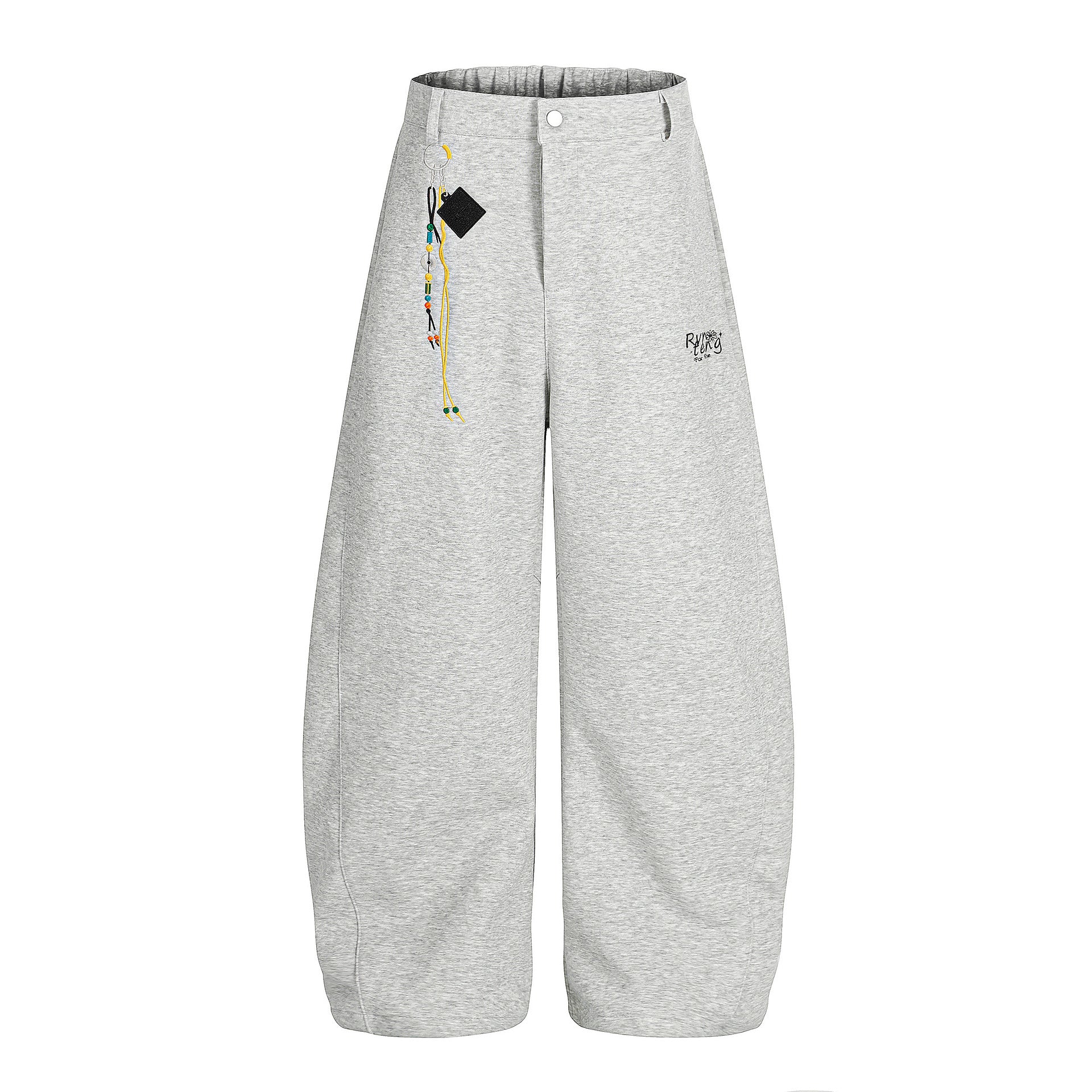 Retro Curved Knife Embroidery Sweatpants Long Pants