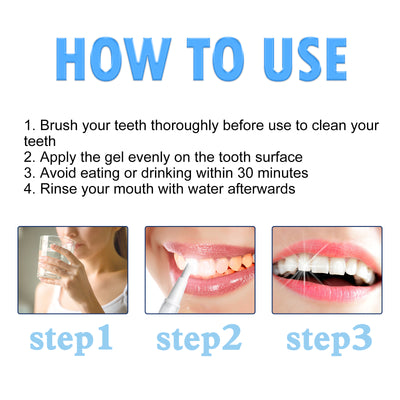 Teeth Brightening Repair Gel, Oral Care Beauty Cleaning Teeth White Brightening Pen