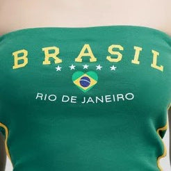 Fitted Style Printed Women's Fashion Spicy Girl Casual Personality Tank Top Letter Tube Top